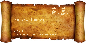 Penczu Emese névjegykártya
